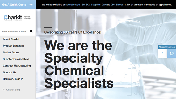Chemical Distributor Website Design and Development