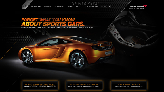 McLaren Philadelphia Microsite