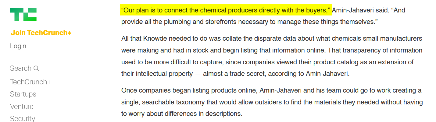 Chemical Marketplaces Trying to Replace Chemical Distributors